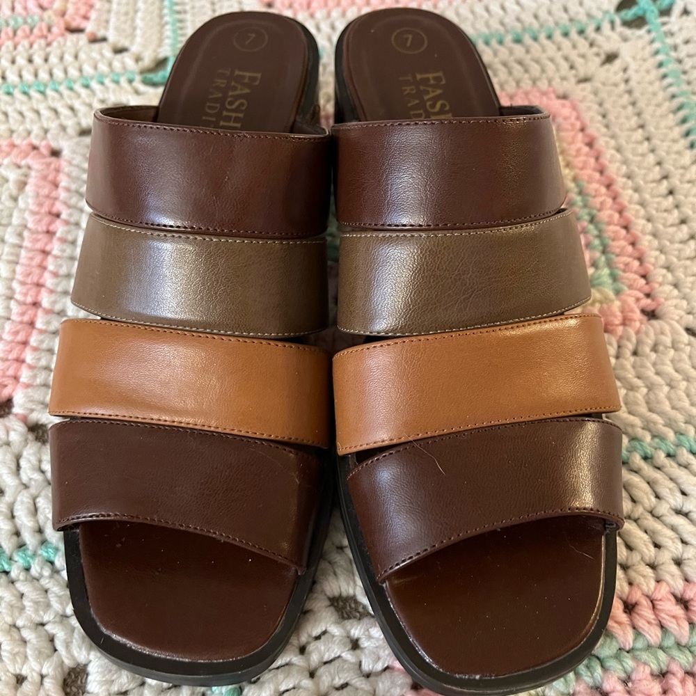 Earth tone sandals